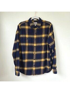 J. Crew Mid Weight Flannel Classic Cotton Shirt Men's Size Medium